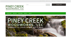 Desktop Screenshot of pineycreekwoodworksllc.com